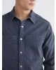 LCW Jeans Gri Rahat Kalıp Erkek Jean Gömlek