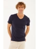 V Yaka T-shirt Beyaz / White
