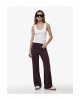 Koton Viskon Modal Kumaş Slim Fit Nervürlü İspanyol Paça Pantolon