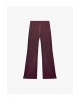 Koton Viskon Modal Kumaş Slim Fit Nervürlü İspanyol Paça Pantolon