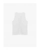 Koton Pamuklu Slim Fit Yırtmaçlı V Yaka Kolsuz Drapeli Bluz