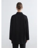 LCW Modest Siyah Kendinden Desenli Kadın Gömlek Tunik