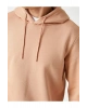 Basic Kapşonlu Sweatshirt