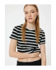 Basic Tişört Kısa Kollu Bisiklet Yaka Slim Fit