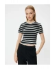 Basic Tişört Kısa Kollu Bisiklet Yaka Slim Fit