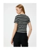 Basic Tişört Kısa Kollu Bisiklet Yaka Slim Fit