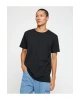 Basic Tişört Slim Fit Bisiklet Yaka Kısa Kollu Pamuklu