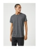 Basic Tişört Slim Fit Bisiklet Yaka Kısa Kollu Pamuklu