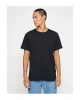 Basic Tişört Slim Fit Bisiklet Yaka Kısa Kollu Pamuklu