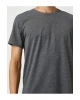 Basic Tişört Slim Fit Bisiklet Yaka Kısa Kollu Pamuklu