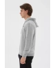 Baskılı Sweatshirt Gri Melanj