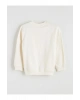 Bej Bisiklet Yaka Baskılı Erkek Çocuk Sweatshirt Ve Eşofman Alt 2li