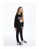 Beli Lastikli Basic Kız Çocuk Uzun Tayt