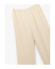 Beli Lastikli Bürümcük Düz Paça Pantolon