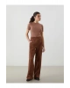 Beli Lastikli Dokulu Kadın Pantolon
