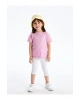 LCW Kids Beyaz Beli Lastikli Kız Çocuk Basic Tayt