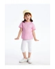 LCW Kids Beyaz Beli Lastikli Kız Çocuk Basic Tayt