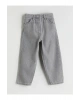 Beli Lastikli Kız Çocuk Jean Pantolon