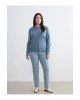 Beli Lastikli Slim Mom Kadın Jean Pantolon