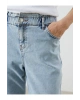 Beli Lastikli Slim Mom Kadın Jean Pantolon