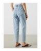 Beli Lastikli Slim Mom Kadın Jean Pantolon
