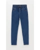 Beli Lastikli Super Skinny Fit Erkek Çocuk Jean Pantolon