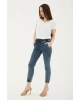 Beli Ve Paçası Lastikli Pantolon Mavi / Blue