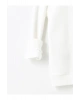 Beyaz Bisiklet Yaka Kız Çocuk Sweatshirt