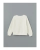 Bisiklet Yaka Baskılı Kız Çocuk Sweatshirt