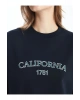 Bisiklet Yaka Baskili Oversize Kadin Sweatshirt Tunik - W4KR68Z8