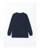 Bisiklet Yaka Baskili Oversize Kadin Sweatshirt Tunik - W4KR68Z8