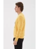 Bisiklet Yaka Baskılı Sweatshirt Hardal / Mustard