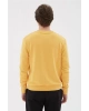 Bisiklet Yaka Baskılı Sweatshirt Hardal / Mustard