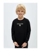 Bisiklet Yaka Baskılı Uzun Kollu Erkek Çocuk Sweatshirt