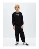 Bisiklet Yaka Baskılı Uzun Kollu Erkek Çocuk Sweatshirt