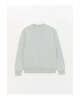 Bisiklet Yaka Baskılı Uzun Kollu Kadın Sweatshirt