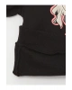 Bisiklet Yaka Baskılı Uzun Kollu Kız Çocuk Sweatshirt (W3)