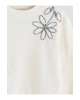 Bisiklet Yaka Çiçekli Kız Çocuk Sweatshirt (W5)