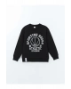 Bisiklet Yaka Erkek Çocuk Kalın Sweatshirt