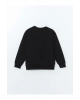 Bisiklet Yaka Erkek Çocuk Kalın Sweatshirt