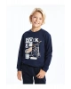 Bisiklet Yaka Erkek Çocuk Sweatshirt