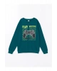 Bisiklet Yaka Erkek Çocuk Sweatshirt
