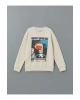 Bisiklet Yaka Erkek Çocuk Sweatshirt