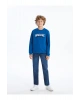 Bisiklet Yaka Erkek Çocuk Sweatshirt