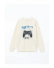 Bisiklet Yaka Erkek Çocuk Sweatshirt