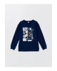 Bisiklet Yaka Erkek Çocuk Sweatshirt
