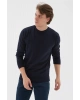 Bisiklet Yaka Kazak Lacivert / Navy