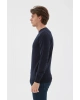 Bisiklet Yaka Kazak Lacivert / Navy