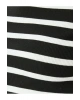 Bisiklet Yaka Kısa Kollu Fitilli Mini Bodycon Elbise