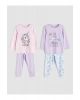 Bisiklet Yaka Kız Çocuk Pijama Takım 2li (W5)